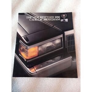 6-Page 1990 Cadillac Brougham Sales Brochure with Bonus 1995 Cadillac Newsletter